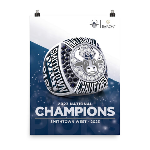 Smithtown West Cheer 2023 Championship Poster