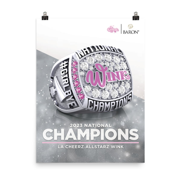 LA Cheerz Allstarz Wink 2023 Championship Poster