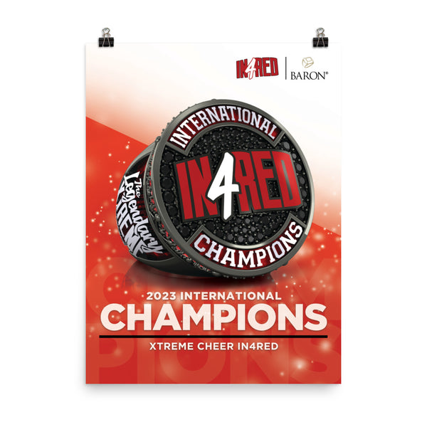 Xtreme Cheer In4Red 2023 Championship Poster