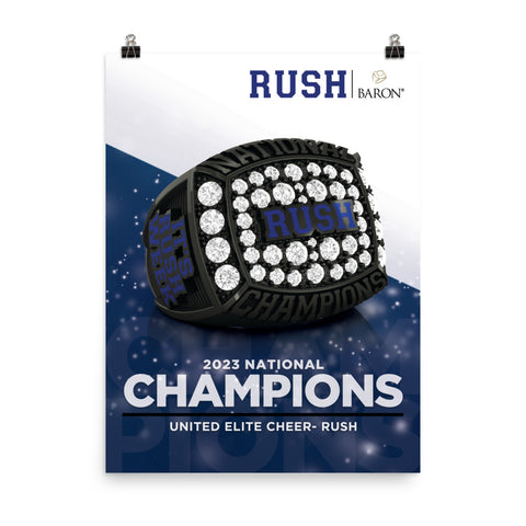 United Elite Cheer Rush 2023 Championship Poster