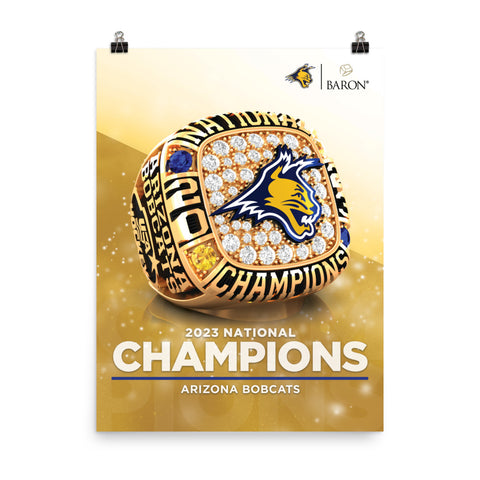 Arizona Bobcats Hockey 2023 Championship Poster - Design 1.6