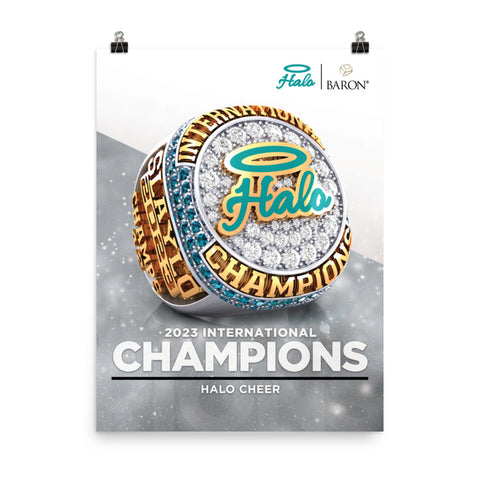 Halo Cheer 2023 Championship Ring - Design 2.3