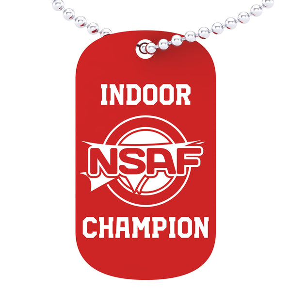 NSAF Indoor National Champion Dog tag